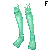 Saidon Scale Leggings Green