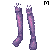 Saidon Scale Leggings M Purple