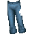 Pinstripe Pants Blue M