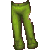 Pinstripe Pants Green M