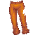 Pinstripe Pants Orange F