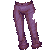 Pinstripe Pants Purple F