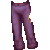 Pinstripe Pants Purple M