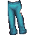 Pinstripe Pants Turquoise M