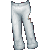Pinstripe Pants White M