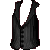 Pinstripe Vest Black M