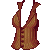 Pinstripe Vest Brown F