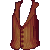 Pinstripe Vest Brown M