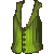 Pinstripe Vest Green M