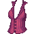 Pinstripe Vest Magenta F