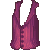 Pinstripe Vest Magenta M