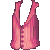 Pinstripe Vest Pink M