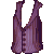 Pinstripe Vest Purple M