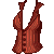 Pinstripe Vest Red F