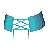Punk Tied Belt Turquoise