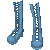 Punk Boots Blue M