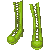 Punk Boots Green M