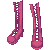 Punk Boots Magenta M