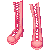 Punk Boots Pink M