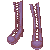 Punk Boots Purple M