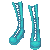 Punk Boots Turquoise F