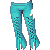 Punk Capri Turquoise F