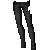 Punk Fitted Jeans Black F
