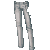Punk Fitted Jeans Gray M
