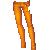 Punk Fitted Jeans Orange F