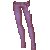 Punk Fitted Jeans Purple F
