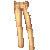 Punk Fitted Jeans Tan M