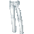 Punk Fitted Jeans White M