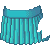 Punk Skirt Turquoise F