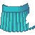 Punk Skirt Turquoise M