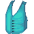 Punk Vest Turquoise M