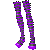 Striped Purple Stockings F