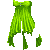 Empire Dress Green