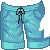 Swim Shorts Turquoise F