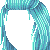 Knotted Bangs Turquoise