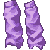 Legwarmers Bright Purple M