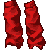 Legwarmers Bright Red M