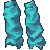 Legwarmers Turquoise M