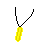Yellow Glowstick Necklace
